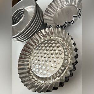 Vintage Mini Metal Baking Molds Set